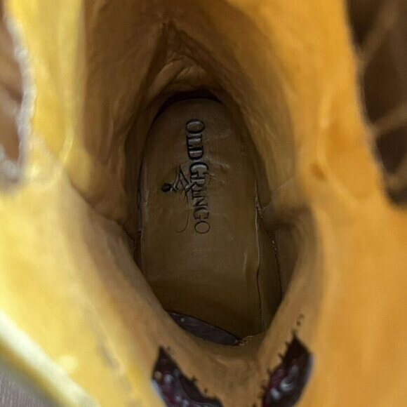 Old Gringo Brown & Green Studed Boots Women Size 6.5B - Picture 11 of 13